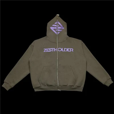 Sudaderas con capucha y cremallera completa para hombres