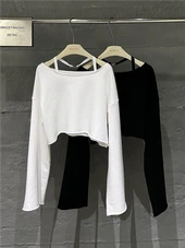 Sudadera con bajo recortado